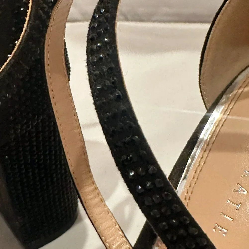 Black 3" sparkly heels by Kelly & Katie - Picture 3 of 6